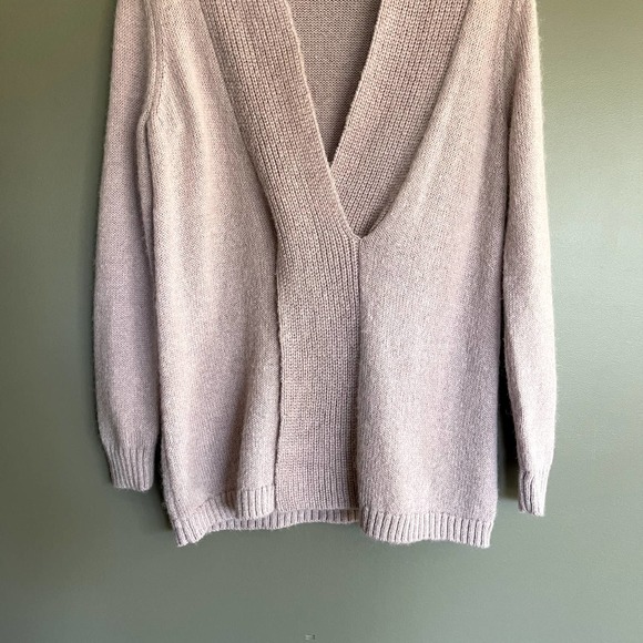 Soft Surroundings Serena Sweater in Dawn Pink Size Small Alpaca Wool Ribbed - Picture 4 of 13